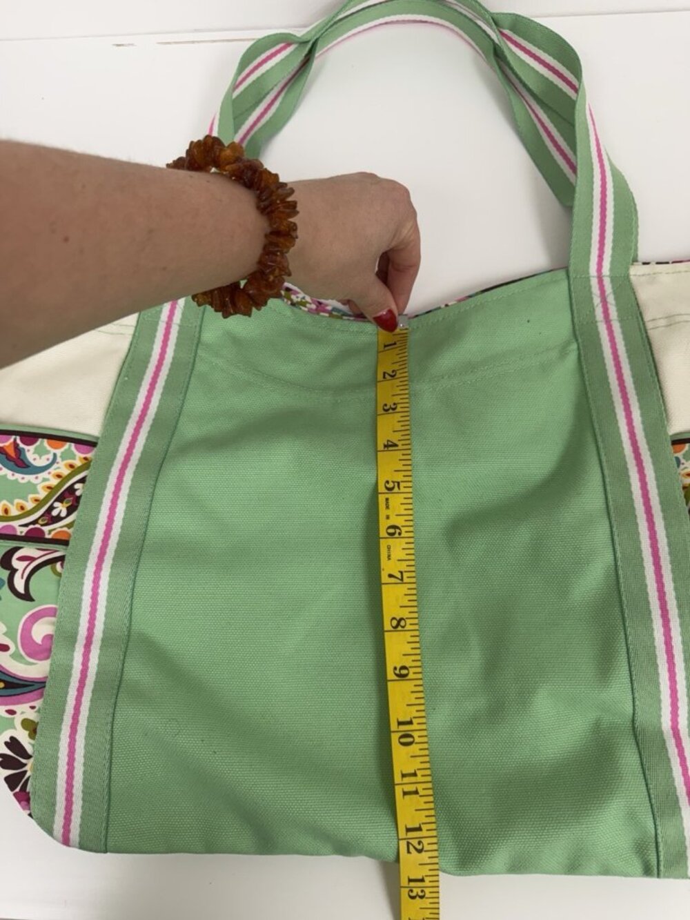 Vera Bradley Tutti Frutti Large Canvas Tote Bag NWT - Picture 10 of 14